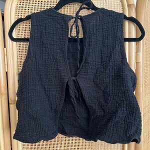 Zara backless lightweight crop top